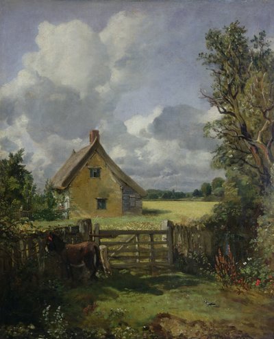 Cottage in un campo di grano, 1833 da John Constable